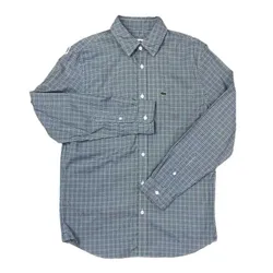 Áo Sơ Mi Dài Tay Nam Lacoste Men's Shirt Màu Kẻ Xanh Size 39