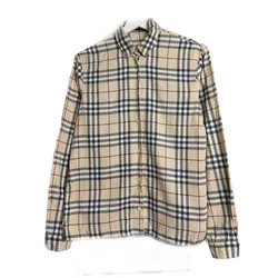 Áo Sơ Mi Nam Burberry Men's Shefford Check Long Sleeve Shirt 81043871 Màu Be Đen Size XS
