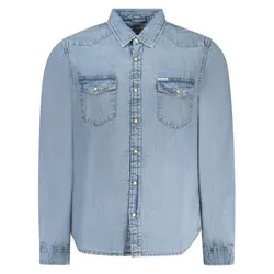 Áo Sơ Mi Nam Guess Jeans Slim Fit M5RH55D5M82_AZGJER Màu Xanh Bò Size M