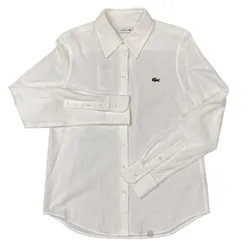Áo Sơ Mi Nữ Lacoste Shirt Màu Trắng Size 38