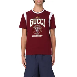 Áo Thun Nam Gucci Tshirt Men Red Màu Đỏ Đô Size S
