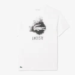 Áo Thun Nam Lacoste Graphic Ultra Dry Tshirt TH8917 001 Màu Trắng Size 4