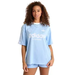 Áo Thun Nữ Adidas Originals 3 Stripes JY9563 Tshirt Màu Xanh Nhạt Size S