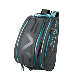 Balo Pickleball Facolos Elite Backpack Cyan Blue Màu Đen/Xanh Blue