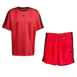 Bộ Quần Áo Cộc Tay Nam Adidas Adicolor Jacquard Jersey Màu Đỏ Size S