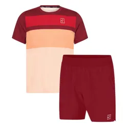 Bộ Quần Áo Tennis/Pickleball Nam Nike Court Advantage Màu Đỏ Size S (Form Âu)