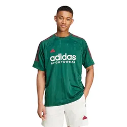 Bộ Thể Thao Nam Adidas House Of Tiro Nations Pack Tee Sport Dark Green/ White Short Màu Xanh Trắng (Form Âu)