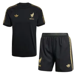 Bộ Thể Thao Nam Adidas Mexico Gold Black JE5336/ JF0392 Màu Đen Size S