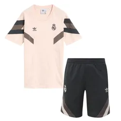 Bộ Thể Thao Nam Adidas Real Madrid Originals Trefoil Màu Hồng/Đen Size S