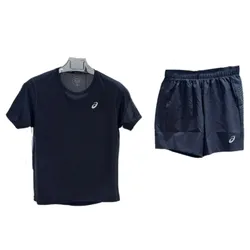 Bộ Thể Thao Nam Asics Icon Ss Top Màu Đen Size M (Form Á)