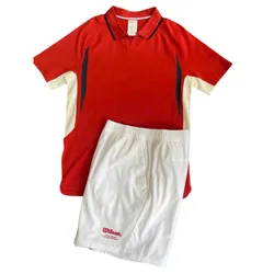 Bộ Thể Thao Nam Wilson Tennis/Pickleball Court Style Màu Trắng Phối Đỏ Size S