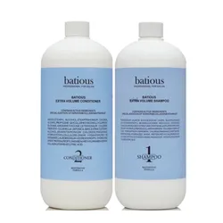 Cặp Dầu Gội + Dầu Xả Giảm Dầu Phồng Tóc Batious Extra Volume Màu Xanh (2 x 960ml)