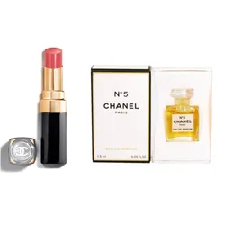Combo Son Dưỡng Chanel Rouge Coco Flash  90 Jour Màu Hồng Cao Đào + Nước Hoa N5 EDP 1.5ml