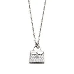 Dây Chuyền Hermès Amulettes Kelly Pendant H121314B 00 Màu Bạc