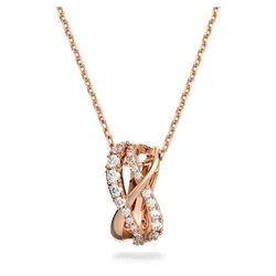 Dây Chuyền Nữ Swarovski Twist Rose Gold Coloured Crystal Pendant 5620549 Màu Vàng Hồng