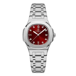Đồng Hồ Nữ Carnival Watch 8160L-VT-DO Màu Đỏ Bạc