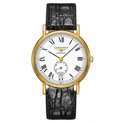 Đồng Hồ Nam Longines Presence Small Seconds L4.805.2.11.2 (L48052112) Màu Đen - Vàng