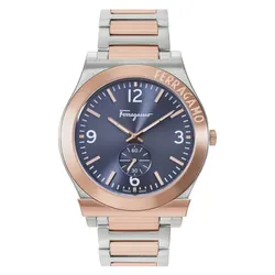 Đồng Hồ Nam Salvatore Ferragamo Gancini SFML00322 Màu Demi (Vàng Hồng - Bạc)