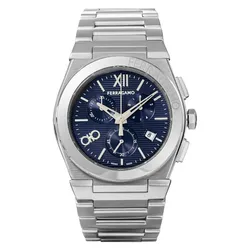 Đồng Hồ Nam Salvatore Ferragamo Men's Casual Watch Silver Bracelet Type SFMR01524 Màu Xanh Bạc