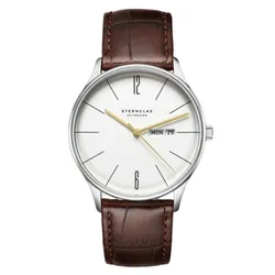 Đồng Hồ Nam Sternglas Berlin Metro Silver S01-BE10-HE05 38mm Màu Nâu Trắng