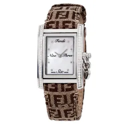 Đồng Hồ Nữ Fendi Classics F718342DC Màu Nâu Trắng