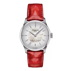 Đồng Hồ Nữ Tissot Chemin Des Tourelles Powermatic 80 Watch T139.207.16.111.00 Màu Trắng - Đỏ
