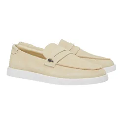 Giày Lười Nam Lacoste Men's Cochet Suede Loafers 49CMA0045 241 Màu Be Size 41