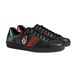 Giày Sneaker Gucci Ace Year of the Dog Black 501907-DOPE0-1061 Màu Đen Size 40
