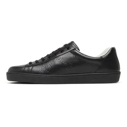 Giày Thể Thao Nam Gucci Ace GG Embossed Shoes 625787 1XK10 1000 Màu Đen Size 4.5