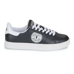 Giày Thể Thao Versace Leather YA3SK1 Black/White Shoes Màu Đen - Trắng Size 39