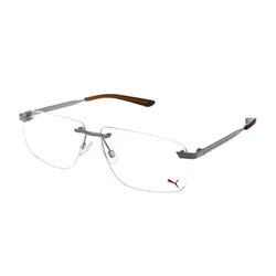 Gọng Kính Nam Puma PU0211O 004 Ruthenium Màu Xám Bạc