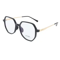 Gọng Kính Unisex Flyer F32617 C34 Màu Đen - Vàng