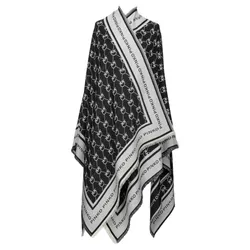 Khăn Choàng Nữ Pinko Jacquard Effect Stole 1G207AA0CJ Màu Đen
