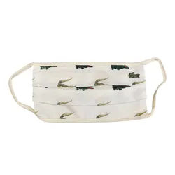 Khẩu Trang Lacoste Croc Print Face Mask Màu Trắng