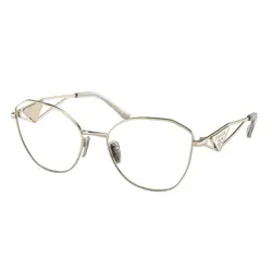 Kính Mắt Cận Prada Eyeglasses 0PR 52ZV ZVN1O1 Pale Gold Màu Vàng Gold