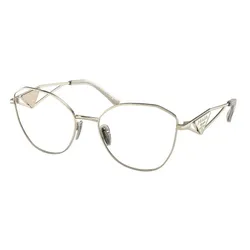 Kính Mắt Cận Prada Eyeglasses 0PR 52ZV ZVN1O1 Pale Gold Màu Vàng Gold