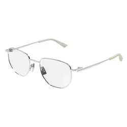 Kính Mắt Cận Unisex Bottega Veneta BV1301O 002 Eyeglasses Màu Bạc
