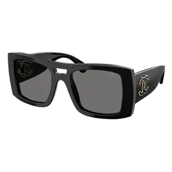 Kính Mát Nữ Chanel Black Sunglasses CH5539 C622T8 Màu Đen