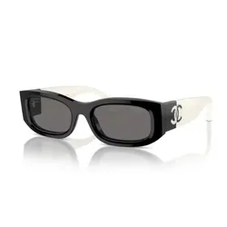 Kính Mát Chanel Sunglasses 0CH5525 1656T8 Màu Đen/Trắng