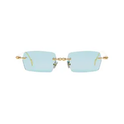 Kính Mát Kuboraum H61 GD Gold Aquamarine Màu Xanh Blue