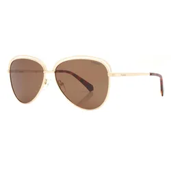 Kính Mát Nữ Polaroid Bronze Butterfly Ladies Sunglasses PLD 4103/S 001Q/SP 58 Màu Nâu/Vàng