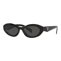 Kính Mát Prada Sunglasses 0PR 26ZS 16K08Z Black Dark Grey Màu Xám/Đen
