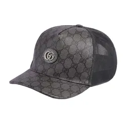Mũ Nam Gucci GG Supreme Baseball Hat 733927 4HAXN 8761 Màu Xám Đen Size S
