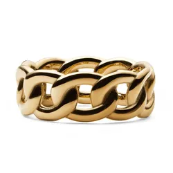 Nhẫn Daniel Wellington Chunky Chain Ring Gold DW00400826 Màu Vàng