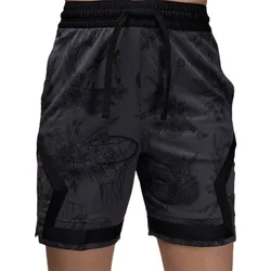 Quần Short Nam Nike Jordan Sport Men's Dri-FIT Printed Diamond Shorts FV8614-010 Màu Đen Size M (Form Á)