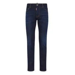Quần Jean Nam Dsquared2 Cool Guy Dark 64 With Logo In Navy S71LB1595 S30664 470 Màu Xanh Navy Size 44