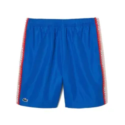 Quần Short Nam Lacoste Tennis/Pickleball Recycled Polyester GH5212-51 Màu Xanh Blue