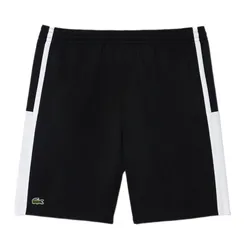 Quần Short Tennis/Pickerball Nam Lacoste Men's Lightweight Colorblock Stripe Shorts GH314T 52 HJS Màu Trắng Đen