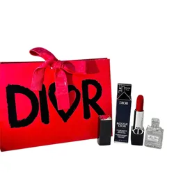 Set Dior Rouge Gift (Son Rouge Velvet 764 Rouge Gipsy + Nước Hoa Miss Dior Blooming Bouquet Mini EDT 5ml)