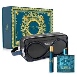 Set Nước Hoa Nam Versace Eros EDT 3 Món (100ml + 10ml + Túi)